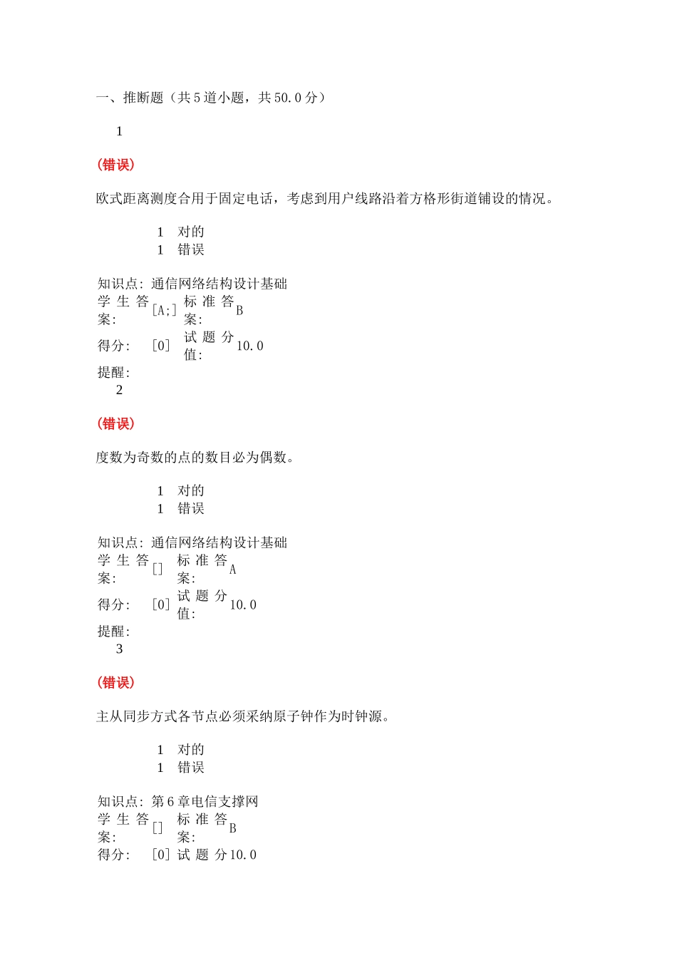 2025年北京邮电大学现代通信网阶段作业全_第1页