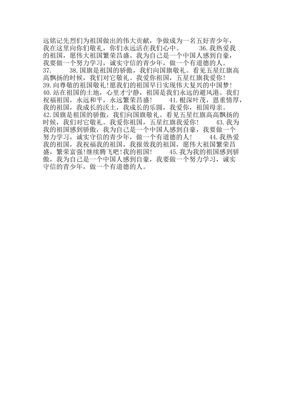 2025年向国旗敬礼寄语_第3页