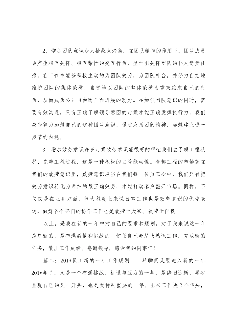2025年员工新的一年工作计划_第3页