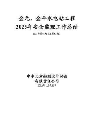 2025年安全监理工作总结