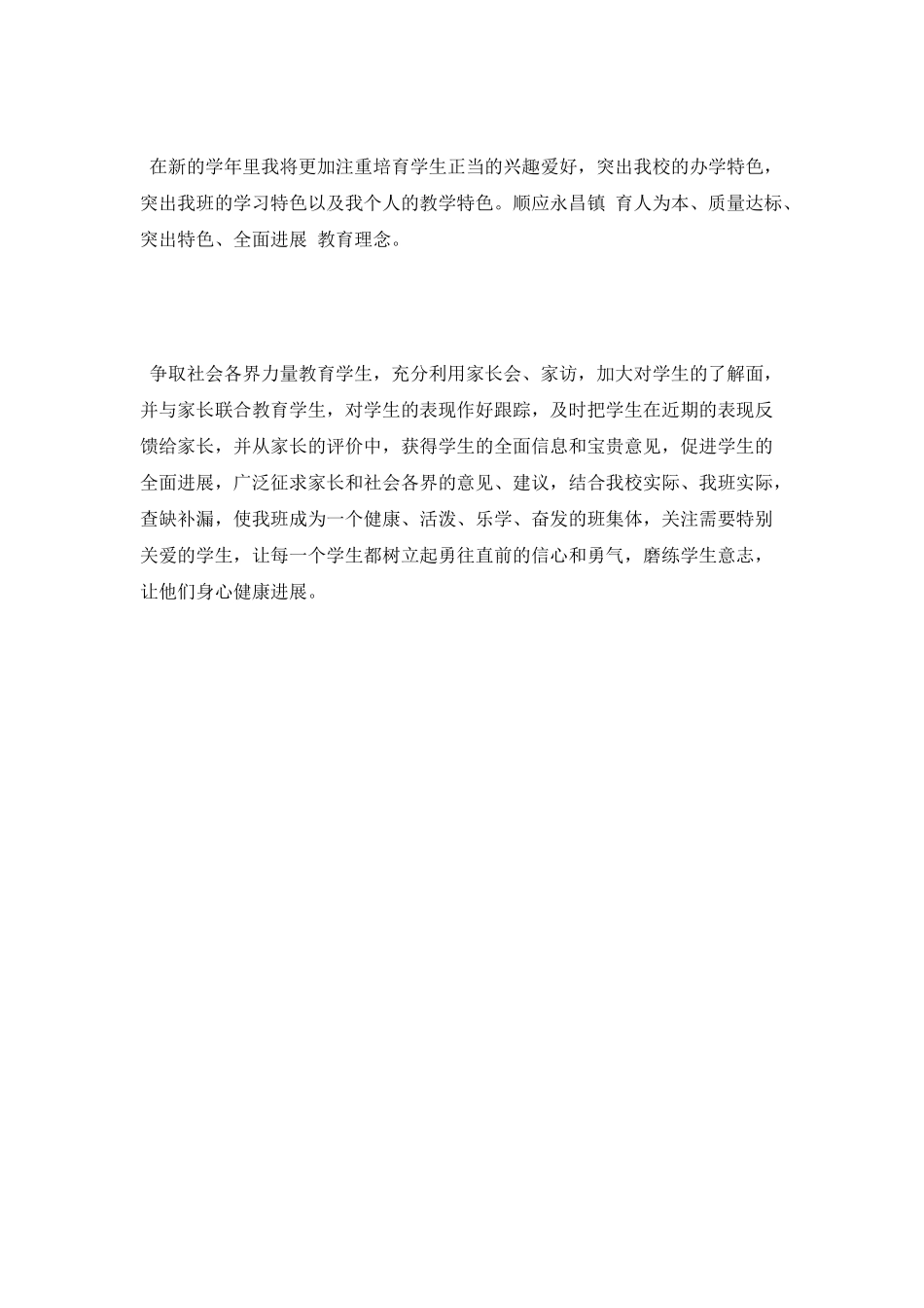 2025年小学班主任工作计划_第3页