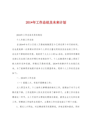 2025年年工作总结及未来计划
