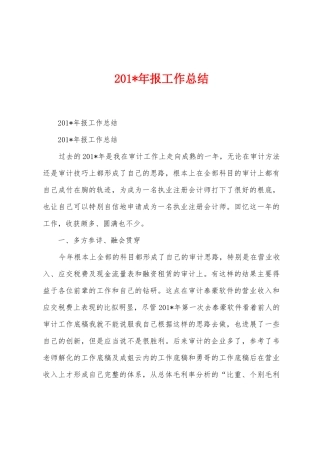 2025年年报工作总结