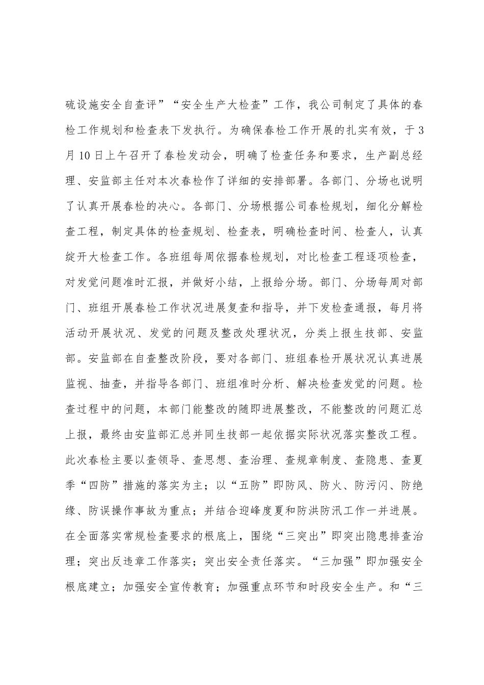 2025年年春季安全大检查工作总结_第2页
