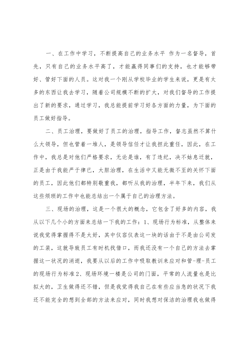 2025年年销售店长工作总结计划_第3页