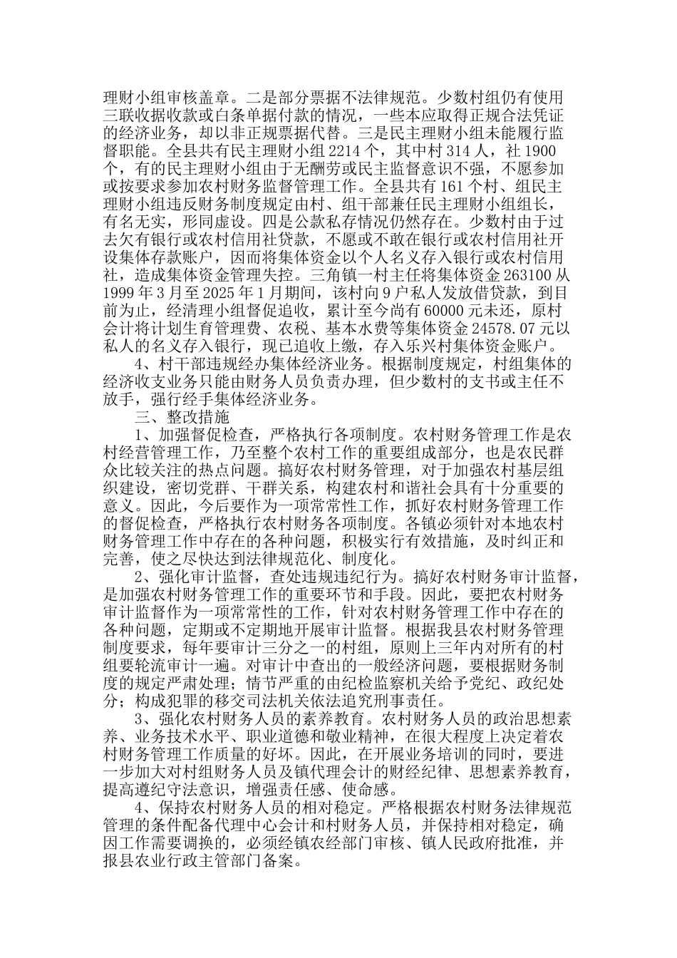 2025年度农村财务审计工作总结_第2页