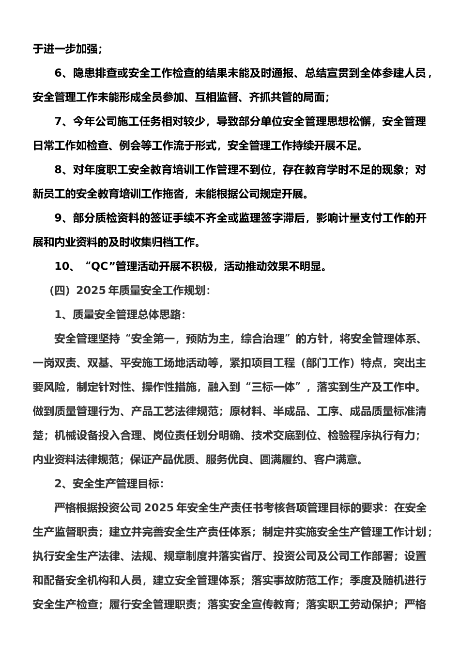 2025年度质量安全工作计划_第3页