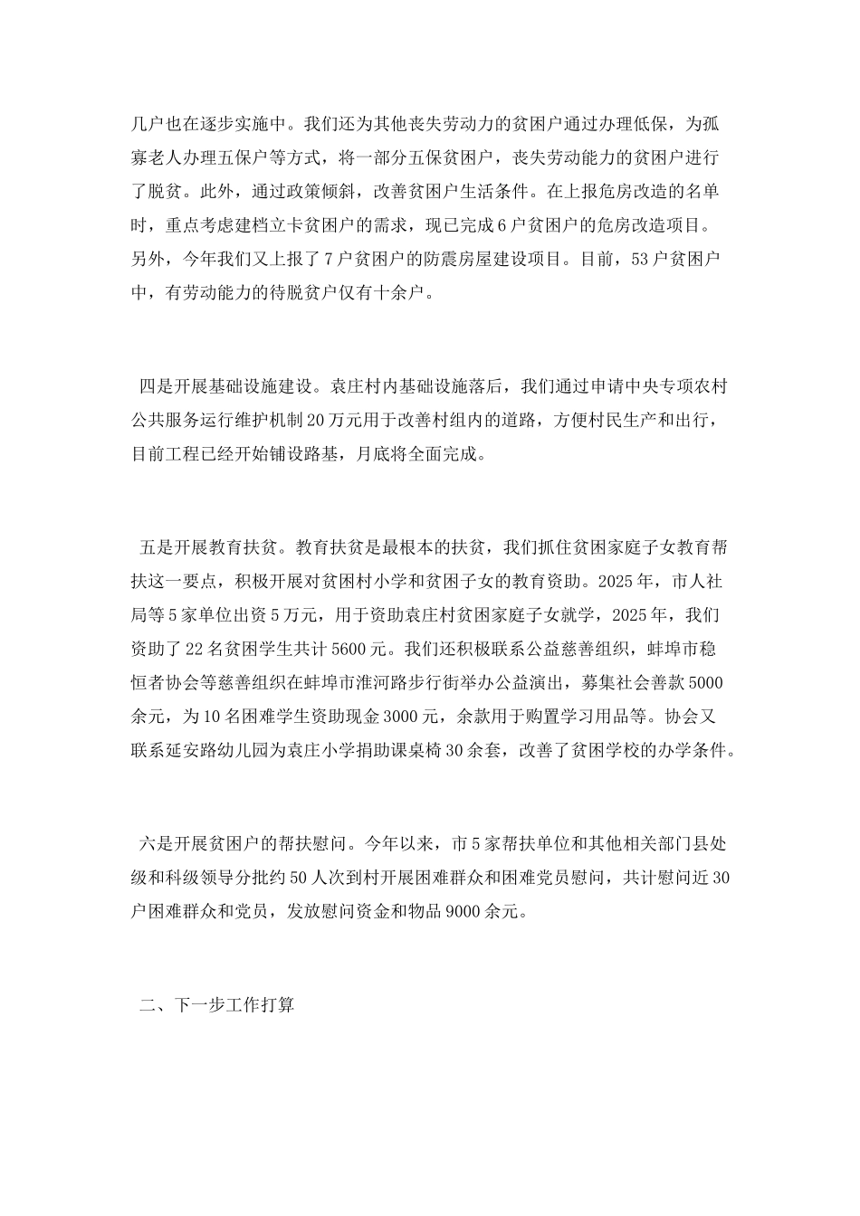 2025年扶贫工作总结的范文_第2页