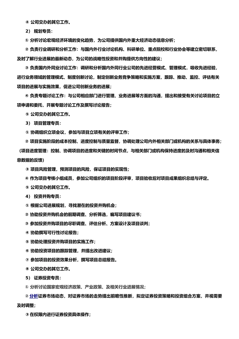2025年投资部门工作规划_第2页