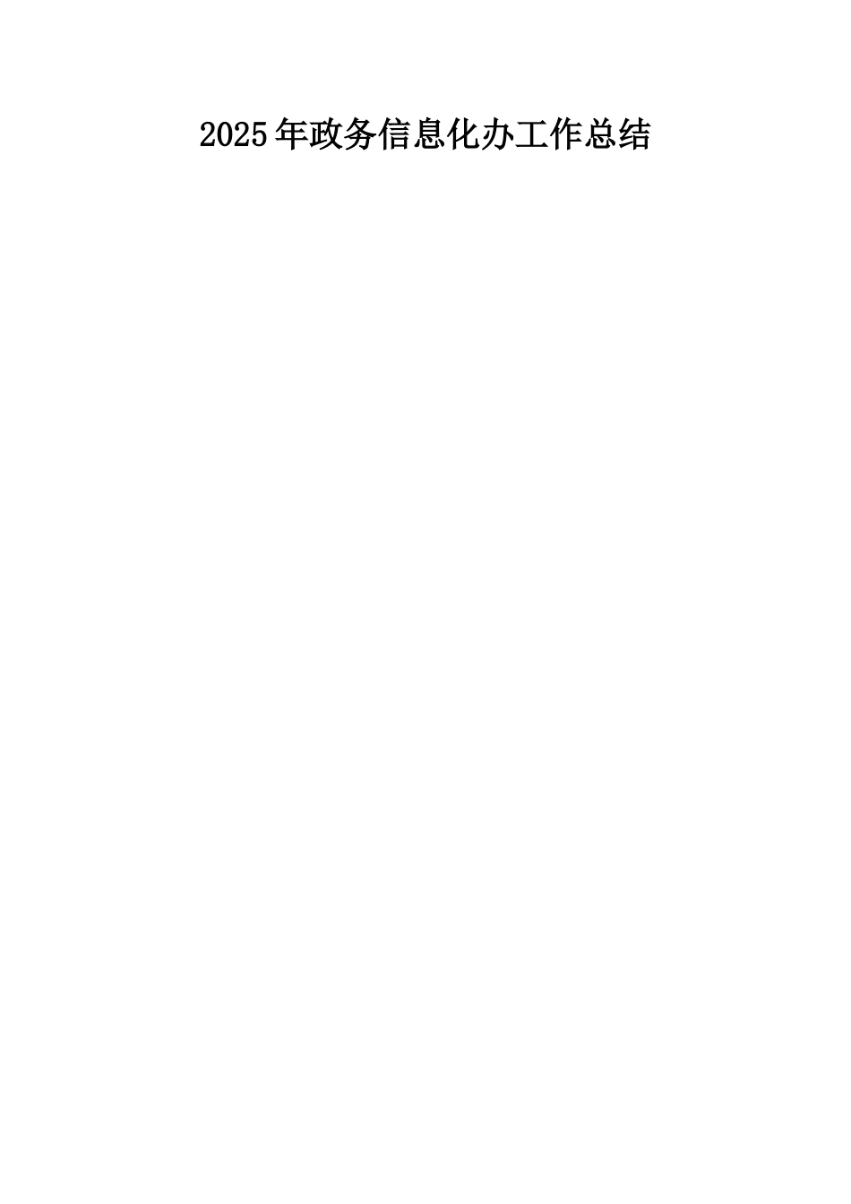 2025年政务信息化办工作总结_第1页
