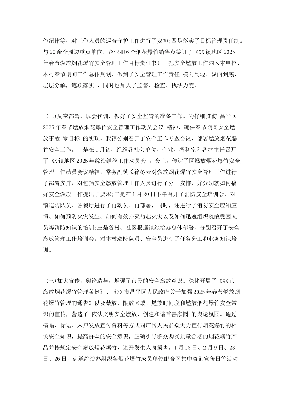 2025年春节燃放烟花爆竹安全管理工作总结_第2页