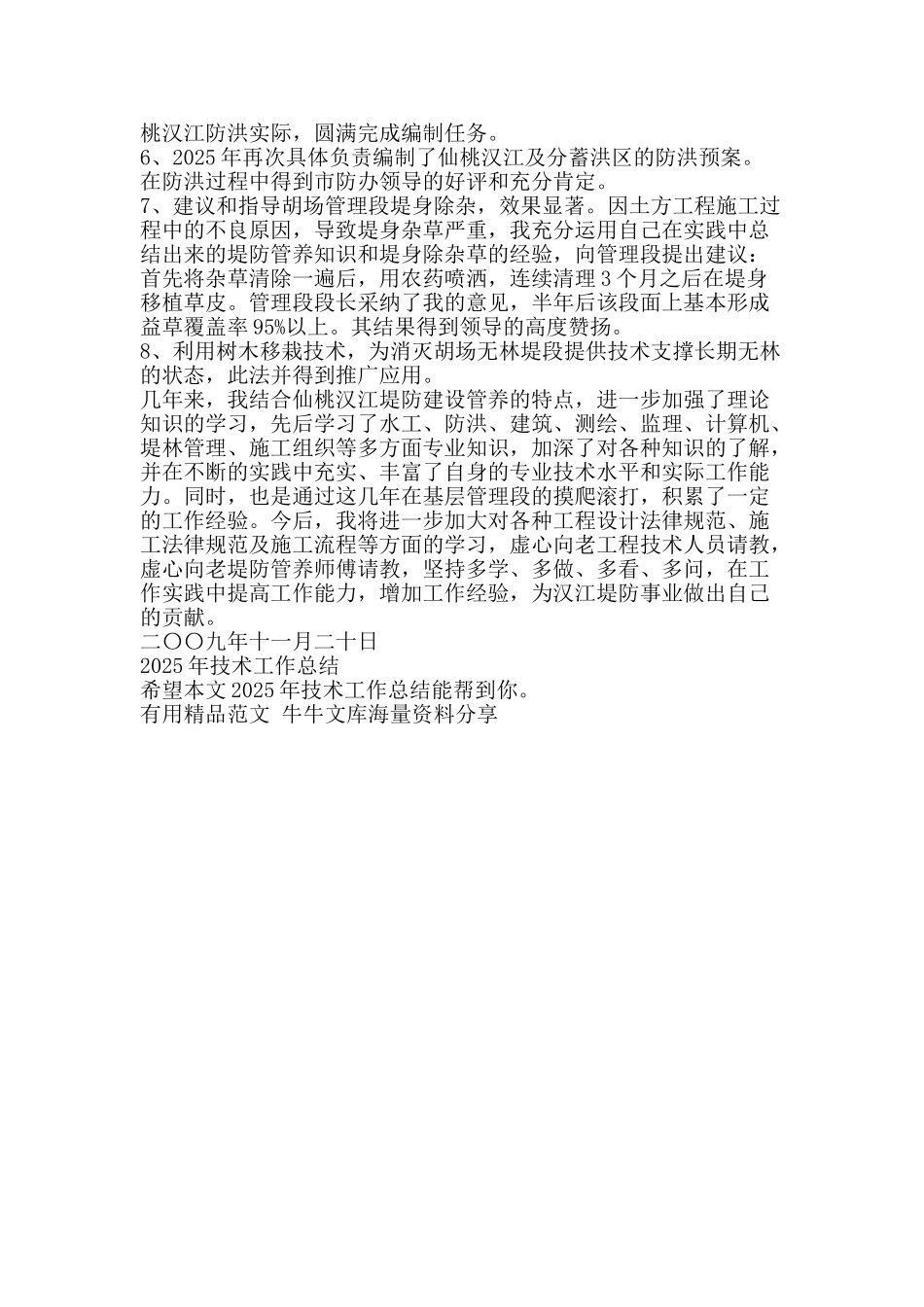 2025年技术工作总结-精品范文资料_第2页