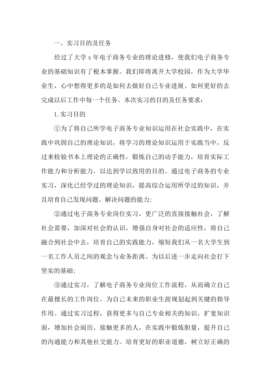 2025年电子商务专业大学生暑假实习总结_第2页