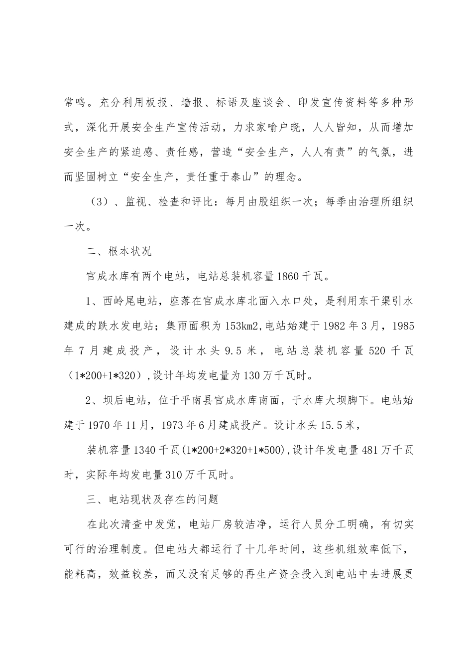 2025年电站安全生产专项检查工作总结_第3页