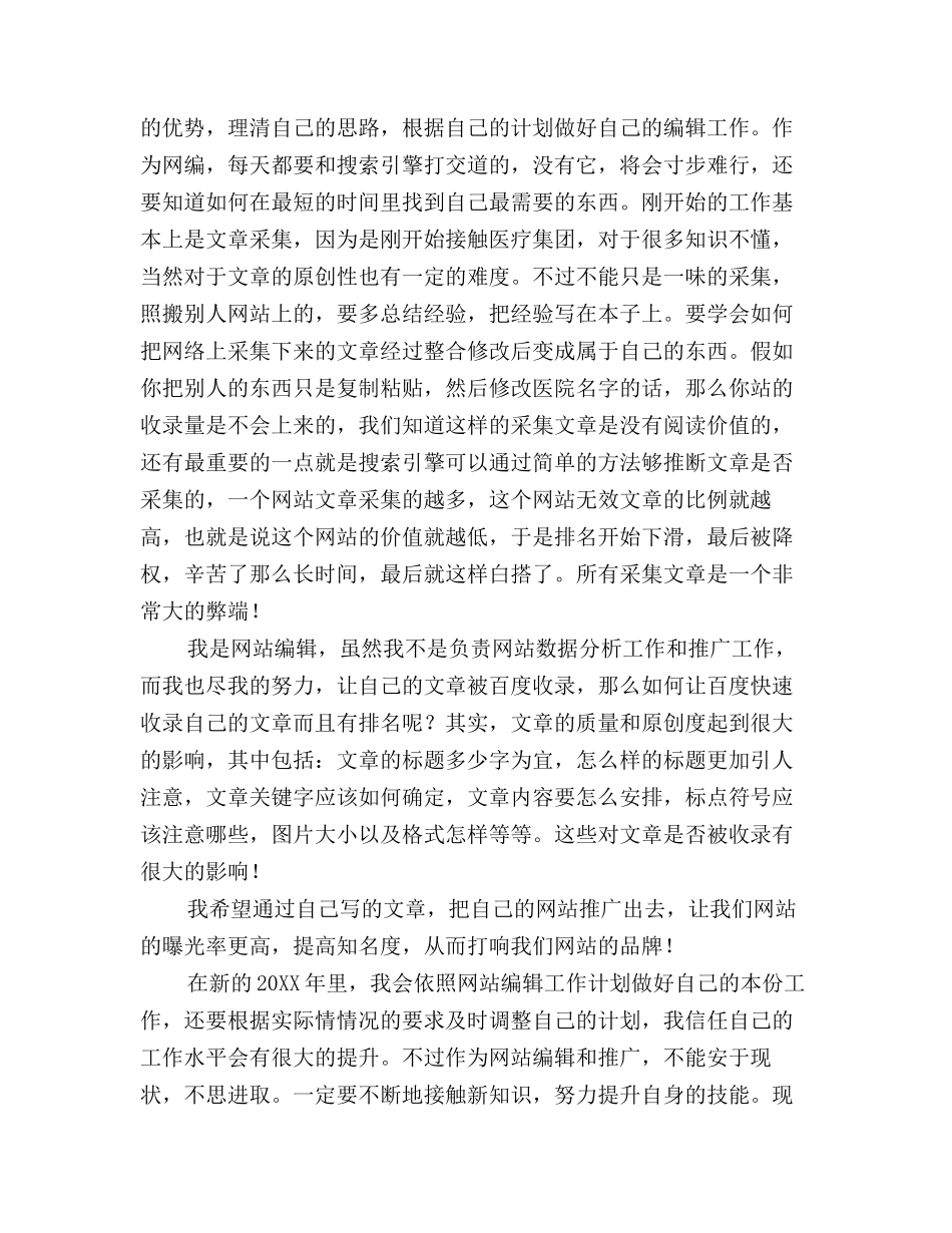 2025年网站编辑个人工作总结模板_第3页