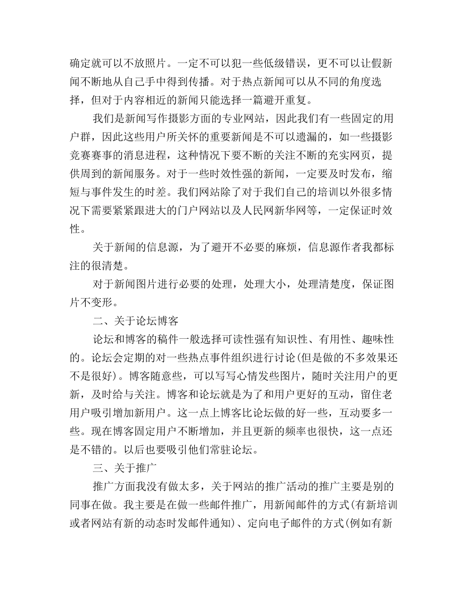 2025年网站编辑年度个人工作总结的范文_第2页