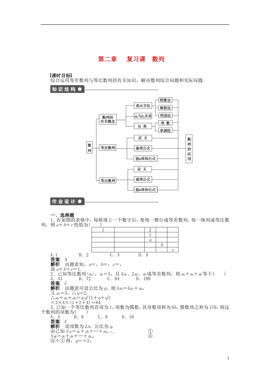 （浙江版）2013年高中数学 第二章 数列导学练 新人教A版必修5_第1页