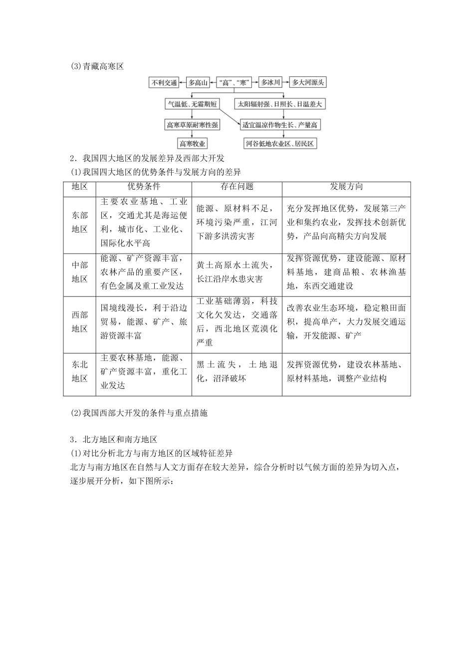 （浙江选考）高考地理大二轮复习 专题七 区域可持续发展（含“3S”）微专题28 中国地理学案-人教版高三全册地理学案_第2页
