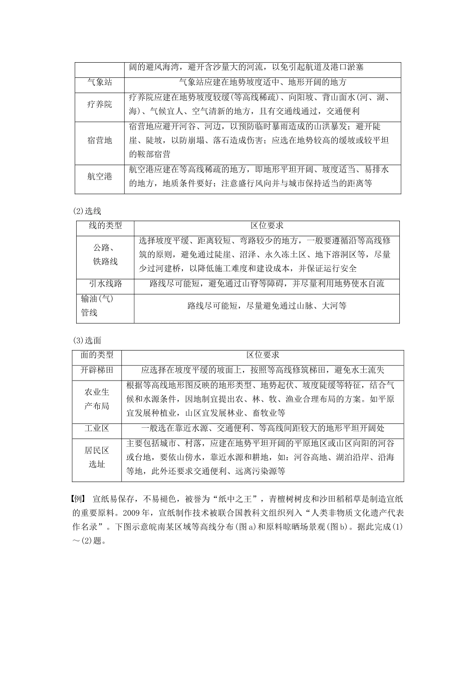 （浙江选考）高考地理二轮优选习题 专题二 地球表面的形态专题整合学案-人教版高三全册地理学案_第2页