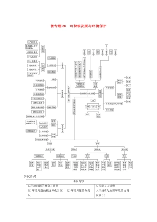 （浙江选考）高考地理二轮优选习题 专题七 区域可持续发展 微专题26 可持续发展与环境保护学案-人教版高三全册地理学案