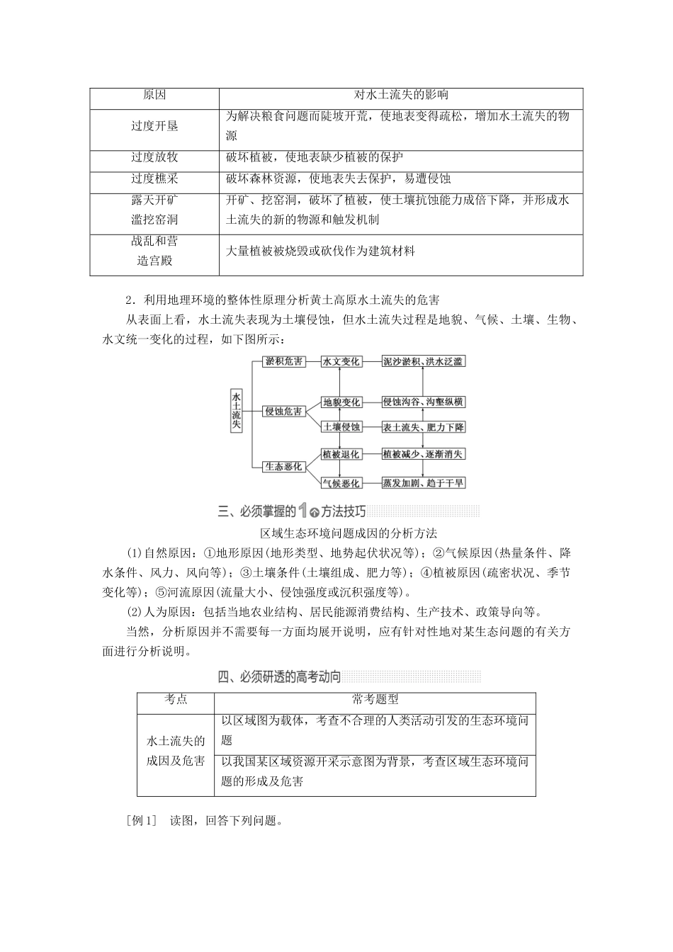 （秒杀高考）高考地理总复习 第10章《区域可持续发展》导学案 湘教版必修1-湘教版高三必修1地理学案_第3页