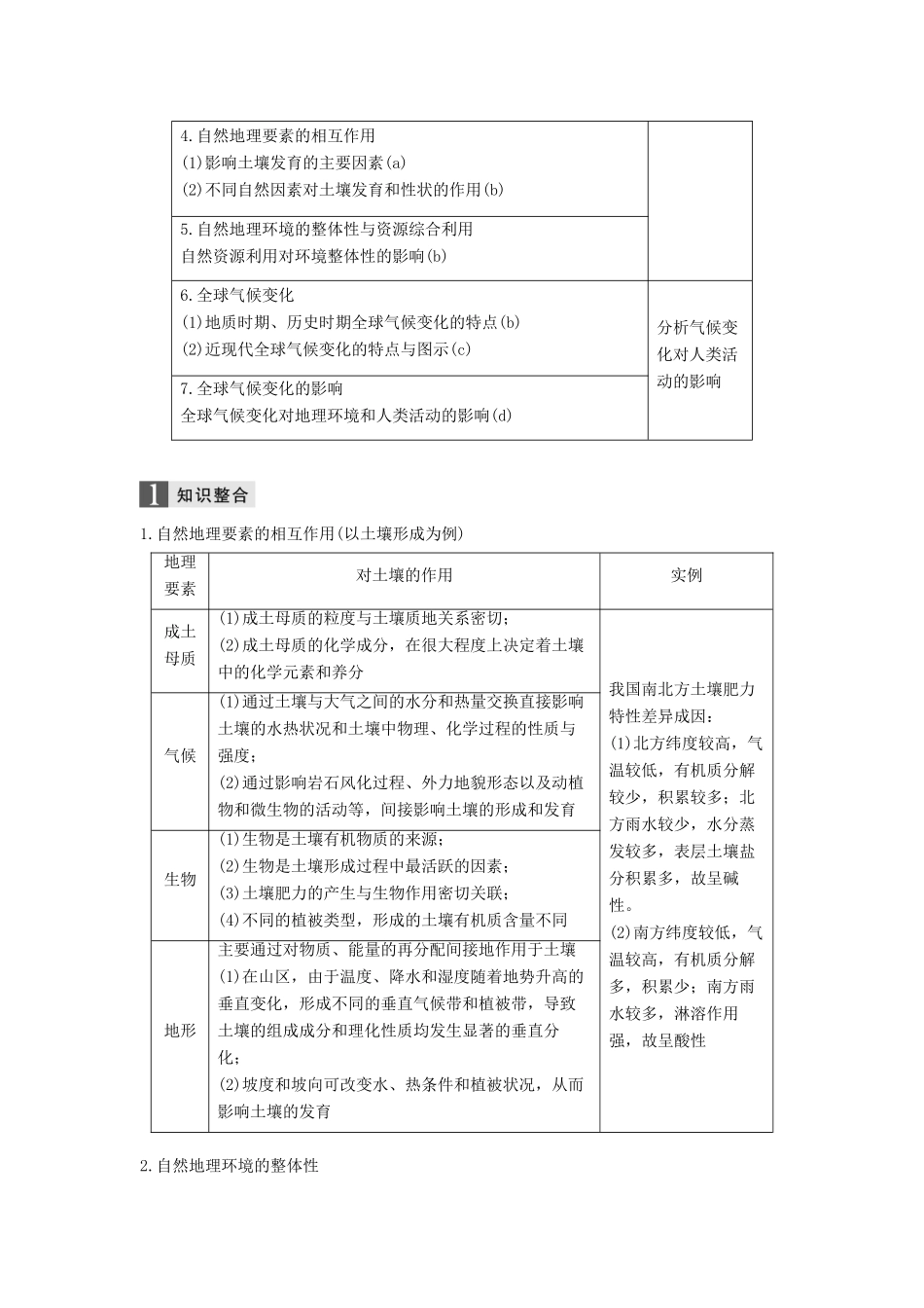 （浙江选考）高考地理二轮优选习题 专题四 自然地理规律与人类活动 微专题14 地理环境的整体性与全球气候变化学案-人教版高三全册地理学案_第2页