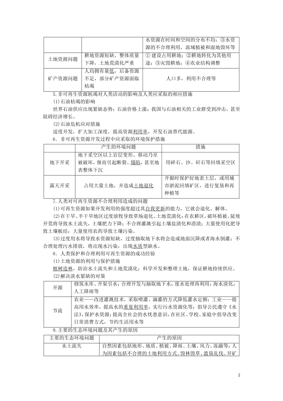 （浙江选考）新高考地理一轮复习 第十二章 选修地理 第39讲 环境保护教学案 新人教版-新人教版高三选修地理教学案_第2页