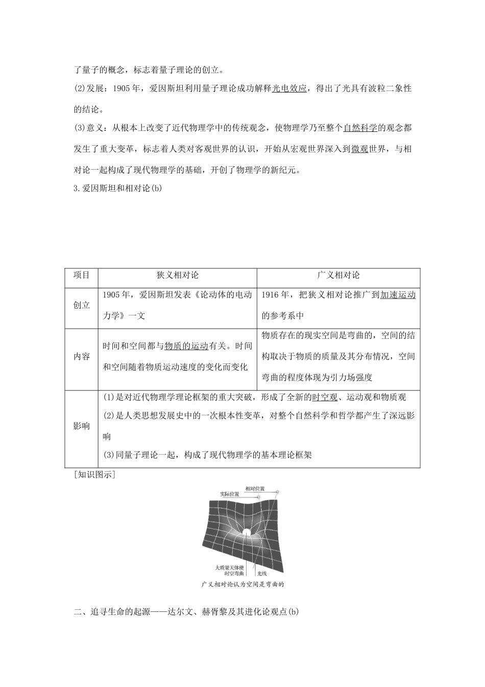 （浙江选考）高考历史一轮复习 专题十六 第36讲 近代以来科学技术的辉煌学案-人教版高三全册历史学案_第3页