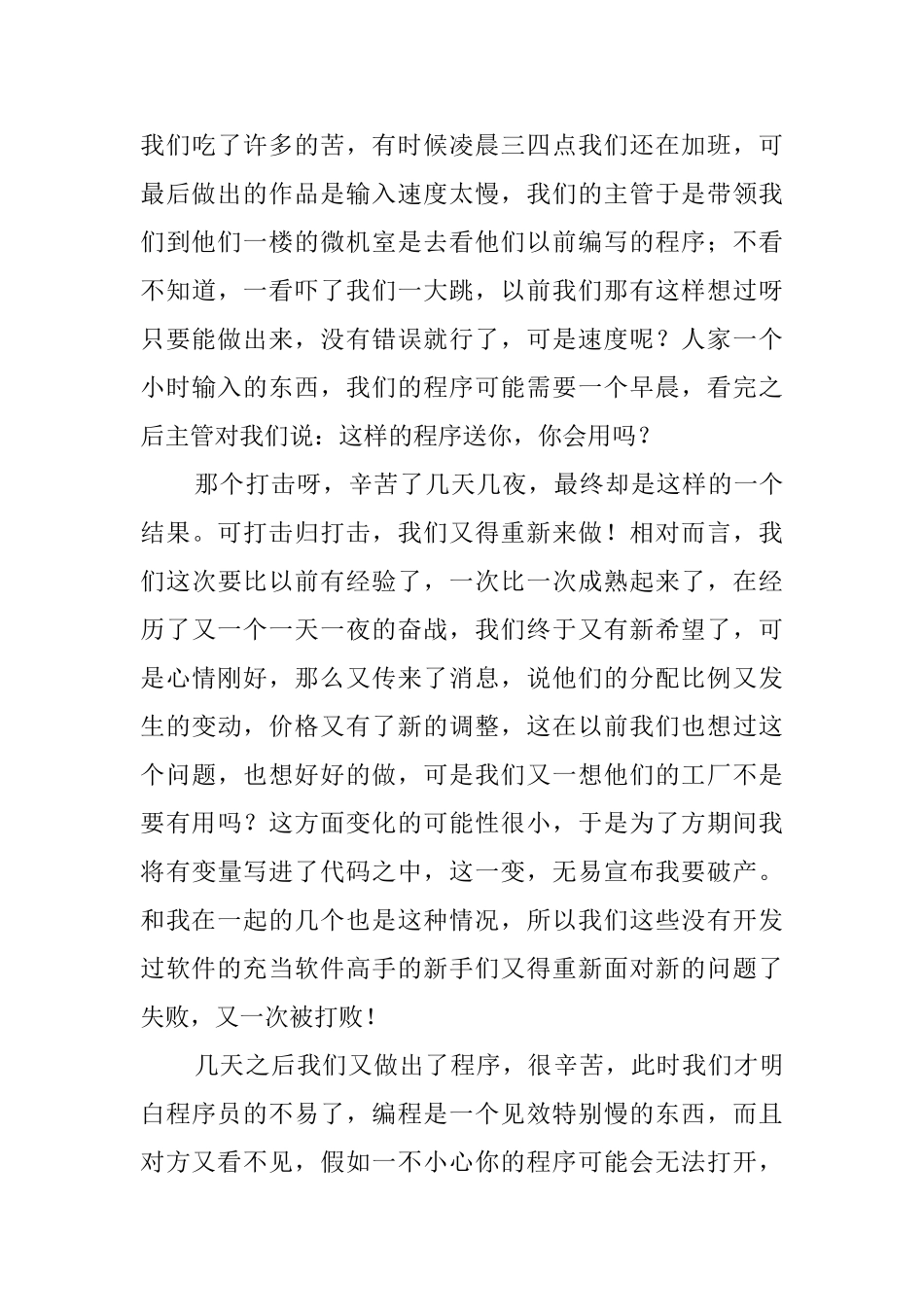 2025年计算机毕业生个人实习报告范文_第3页