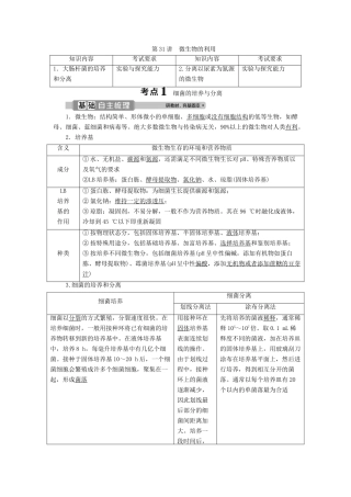 （浙江选考）新高考生物一轮复习 专题11 生物技术实践 第31讲 微生物的利用教学案 新人教版-新人教版高三全册生物教学案