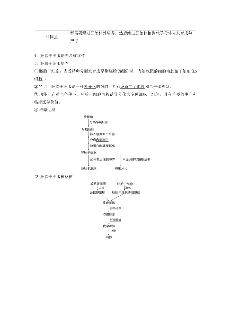 （浙江专用）高考生物二轮复习 专题九 现代生物技术 第20讲 胚胎工程和生态工程教案-人教版高三全册生物教案_第3页