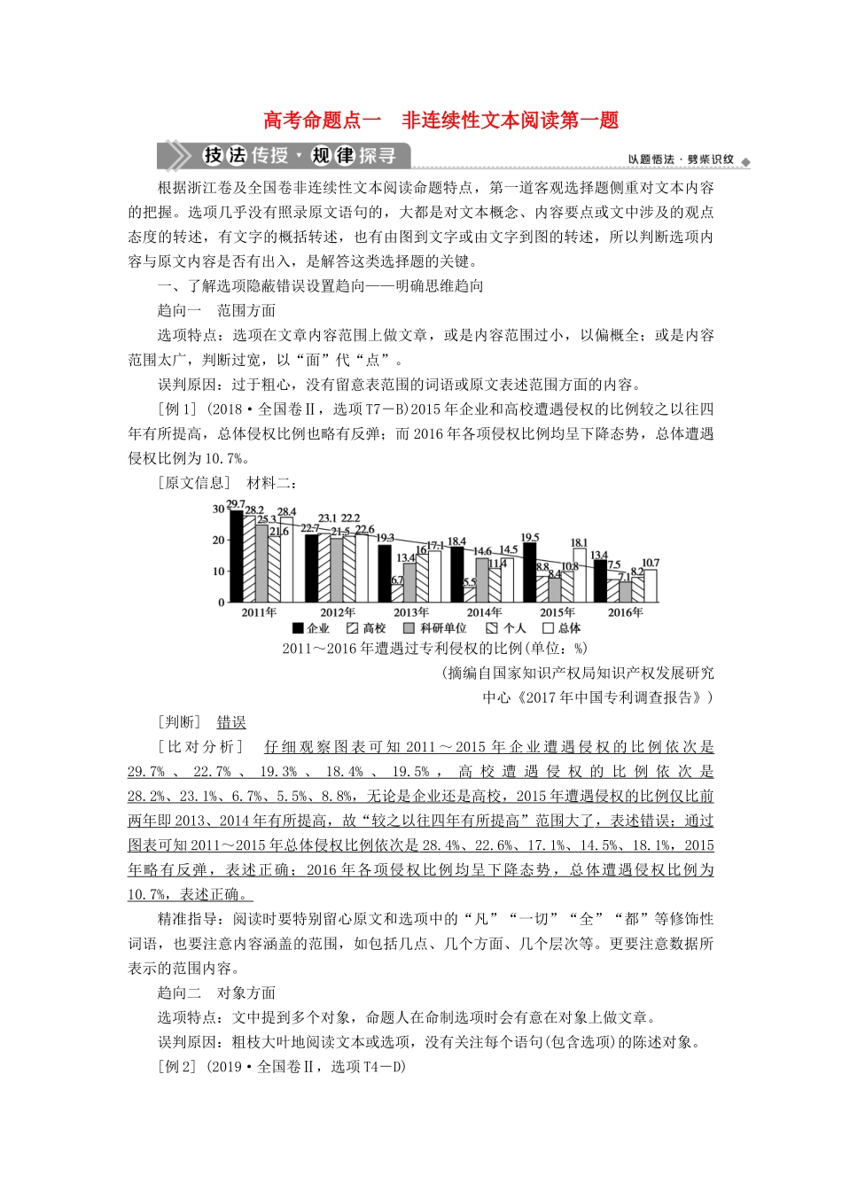 （浙江专用）高考语文一轮复习 第4部分 非连续性文本阅读 2 1 高考命题点一 非连续性文本阅读第一题教学案 苏教版-苏教版高三全册语文教学案_第1页