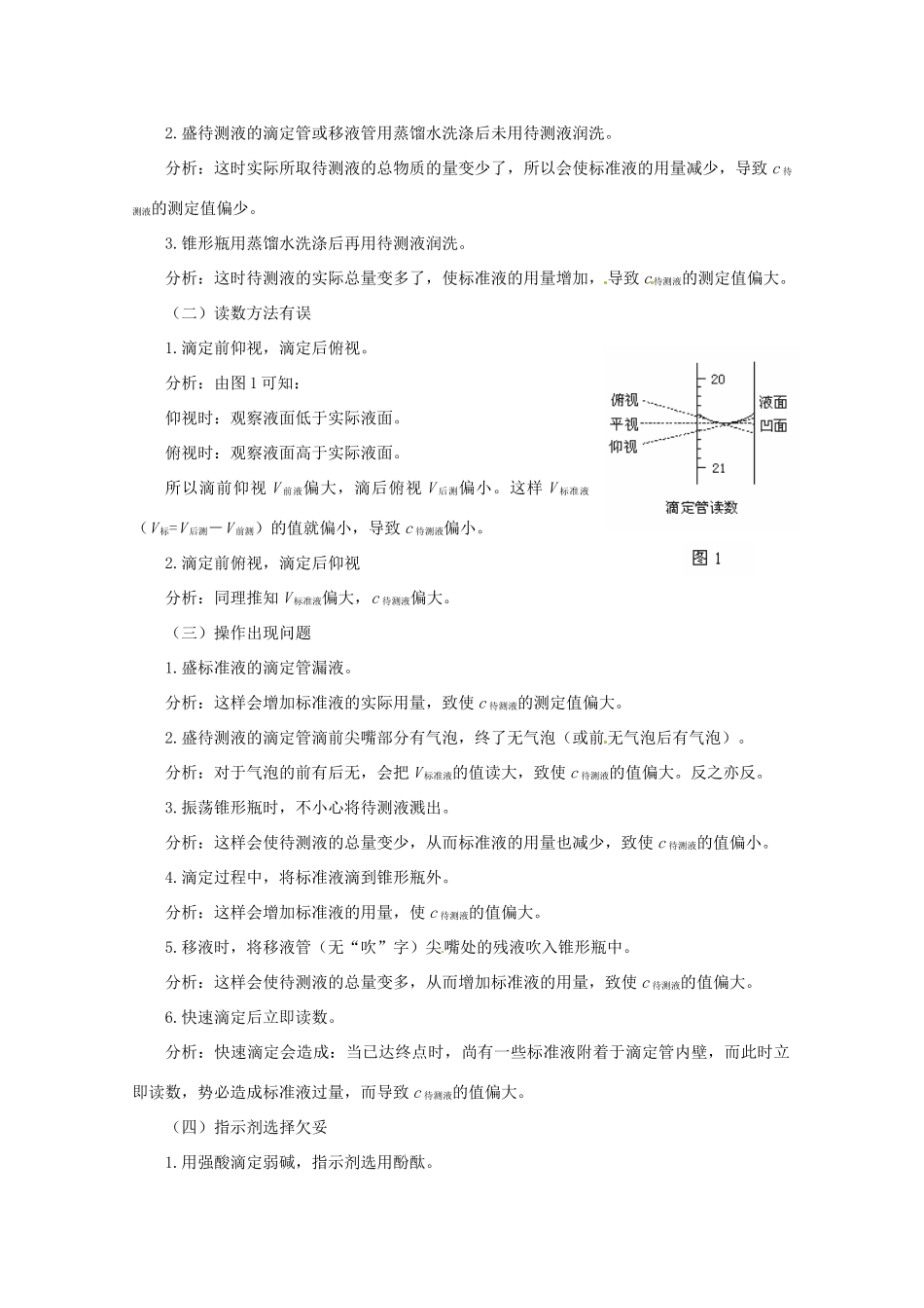 （考前冲刺必备）2013高考化学 不可不知的60大考点 考点21 酸碱中和滴定_第3页