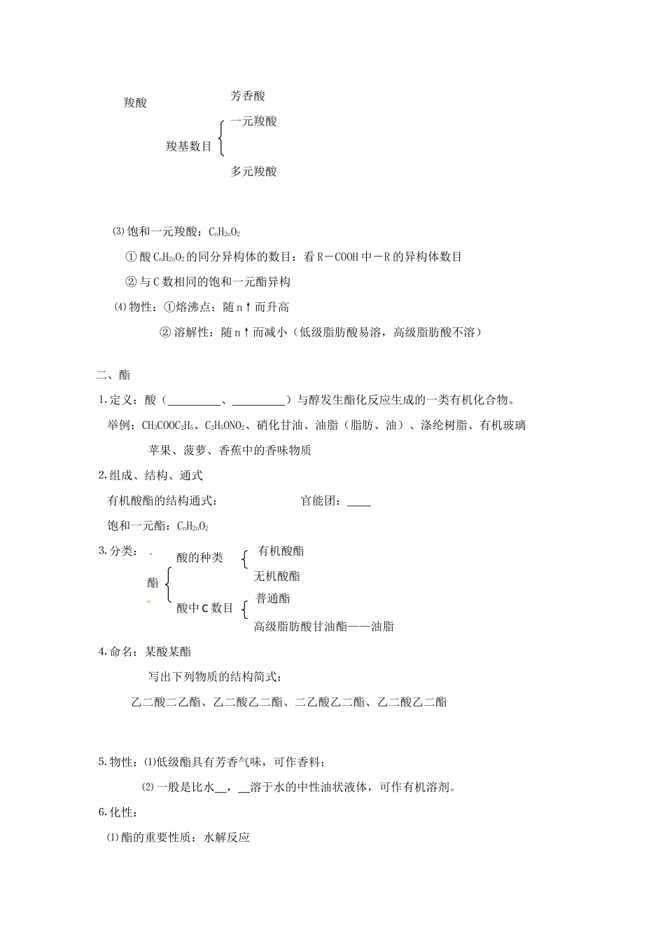 （考前冲刺必备）2013高考化学 不可不知的60大考点 考点43 羧酸 酯_第2页