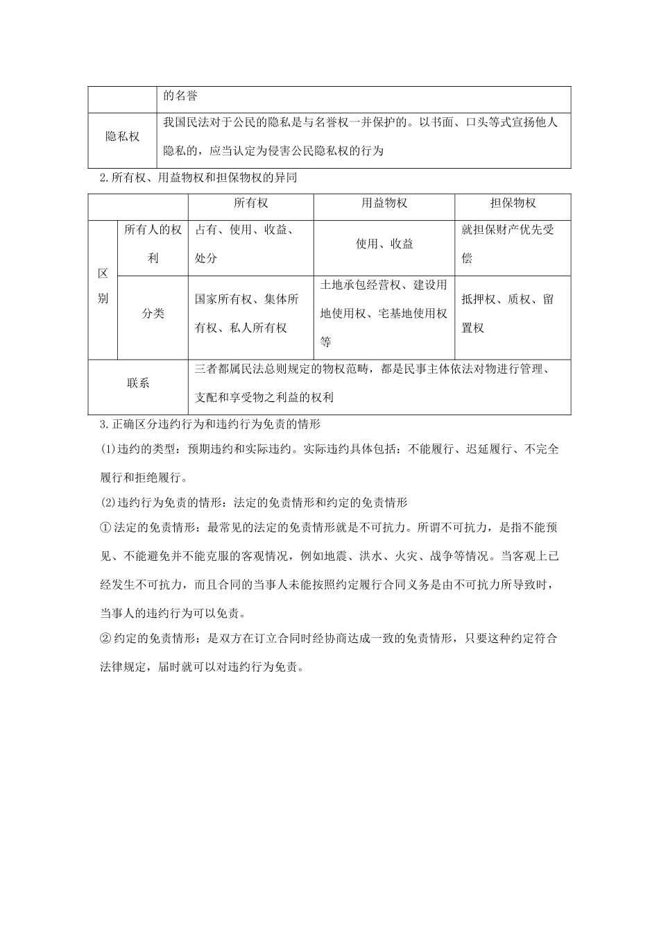 （浙江选考）高考政治一轮复习 生活中的法律常识 单元整合 知识维系（十九）公民在法律面前一律平等讲义-人教版高三全册政治学案_第2页
