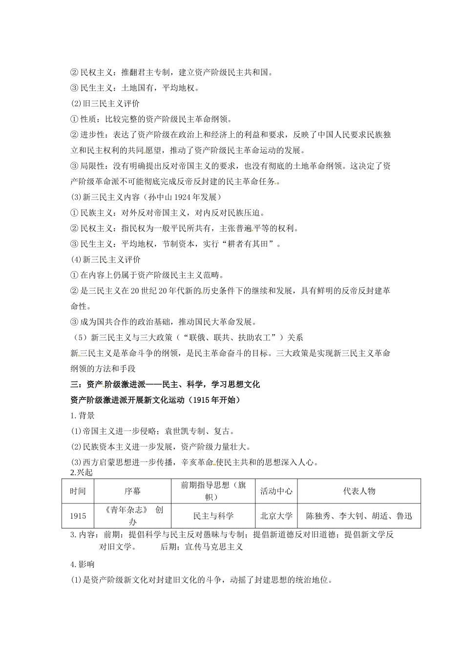 （知识强记）2015届高考历史二轮复习 专题十一 西方资本主义文明冲击下的中国近代思想_第2页