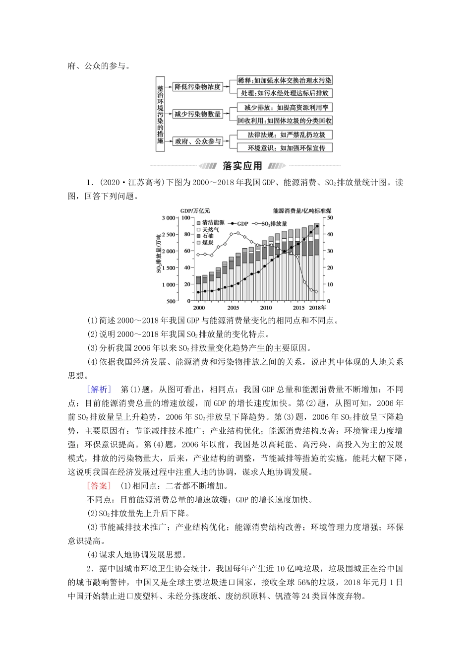 （统考版）高考地理二轮复习 第1部分 专题知识突破11 环境保护学案-人教版高三全册地理学案_第3页