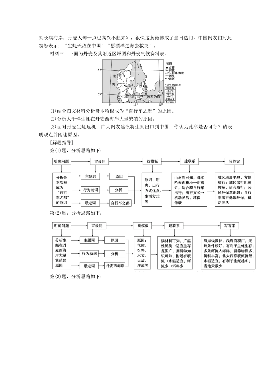 （统考版）高考地理二轮复习 第2部分 解题技法指导2 答题模板6 辨析探讨类学案-人教版高三全册地理学案_第3页