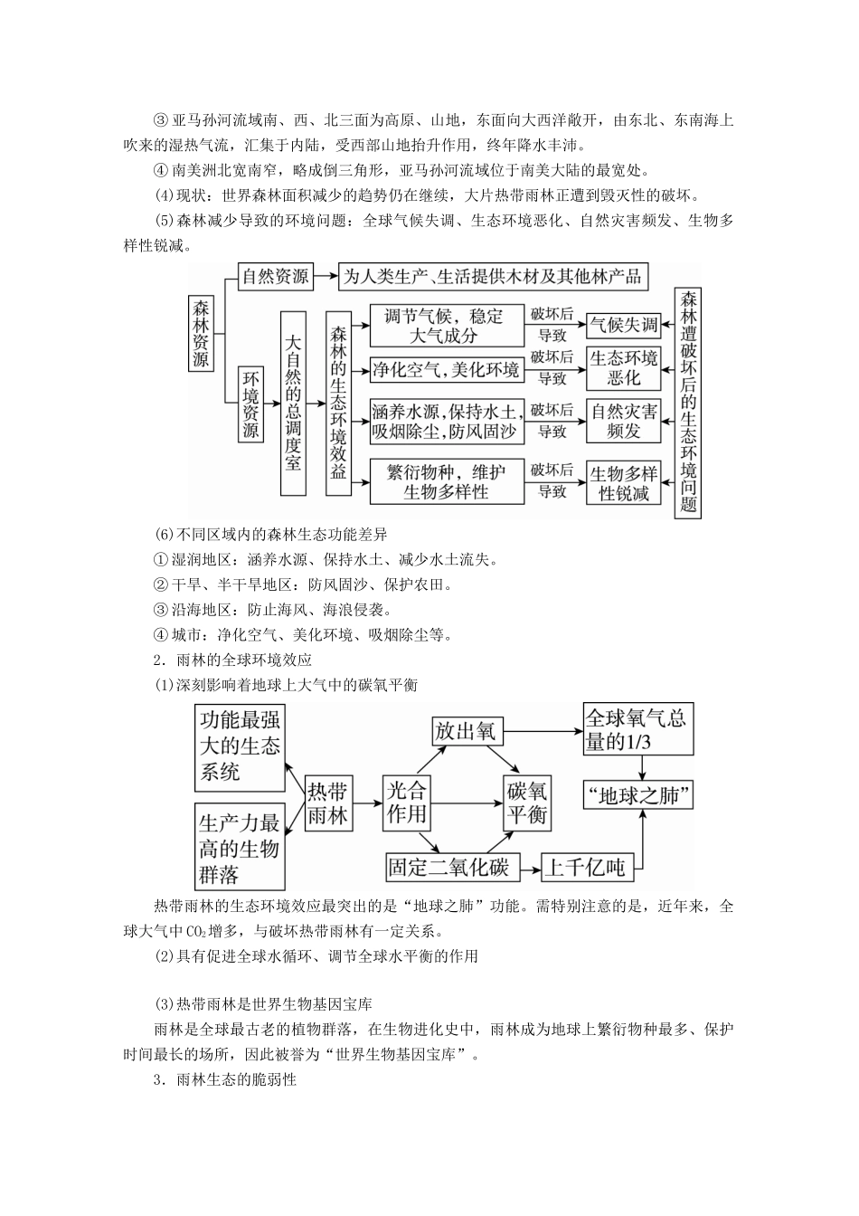（课标通用）高考地理大一轮复习 第34讲 森林和湿地的开发与保护学案 新人教版-新人教版高三全册地理学案_第2页