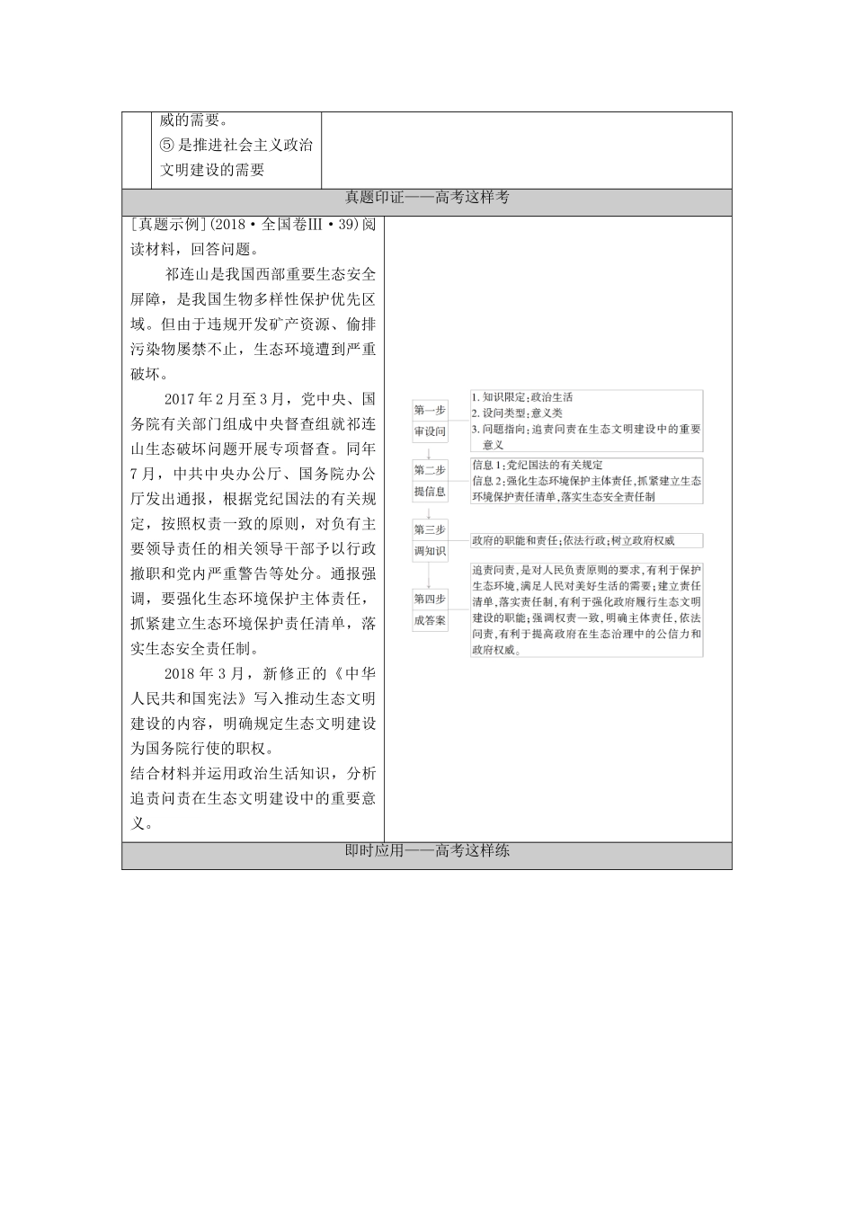 （统考版）高考政治二轮复习 第1部分 专题整合突破5 公民参与与政府职责 第2课时 主观题增分提能学案-人教版高三全册政治学案_第3页