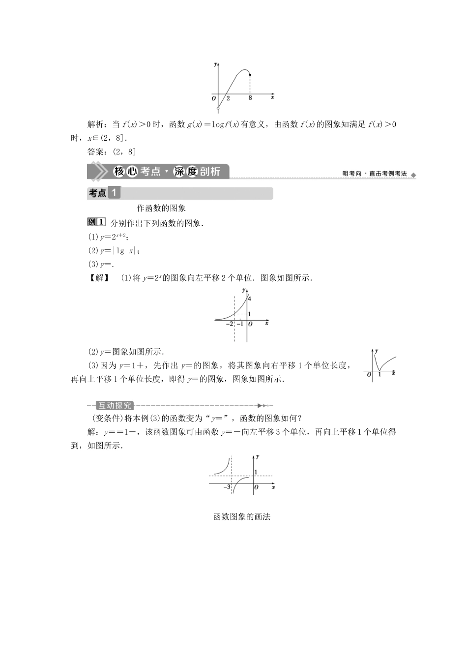 （浙江专用）新高考数学一轮复习 第二章 函数概念与基本初等函数 7 第7讲 函数的图象教学案-人教版高三全册数学教学案_第3页
