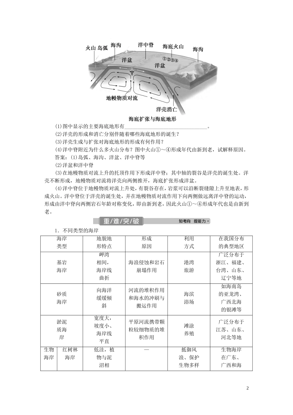 （选考）新高考地理一轮复习 选修 第47讲 海洋地理教学案 湘教版-湘教版高三选修地理教学案_第2页