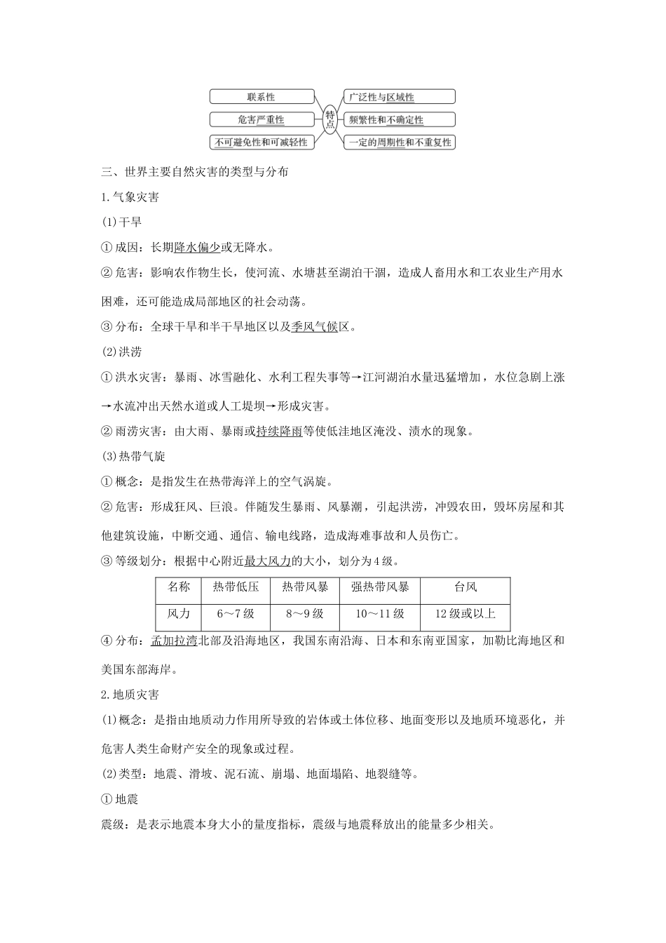 （浙江专版）高考地理一轮复习 选修模块 自然灾害与防治创新学案 选修5-人教版高三选修5地理学案_第2页