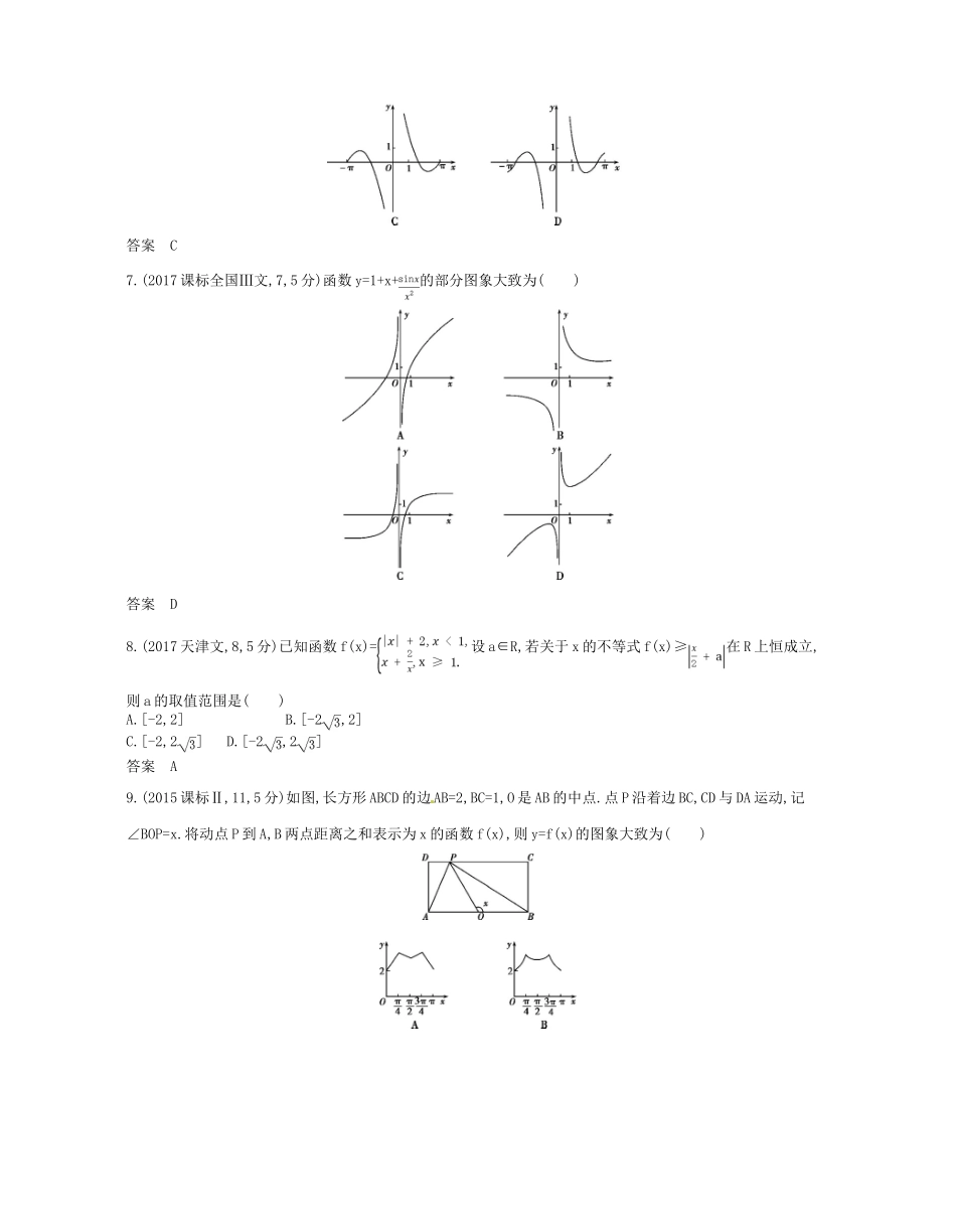 （浙江专版）高考数学一轮复习 第二章 函数 2.6 函数的图象学案-人教版高三全册数学学案_第3页