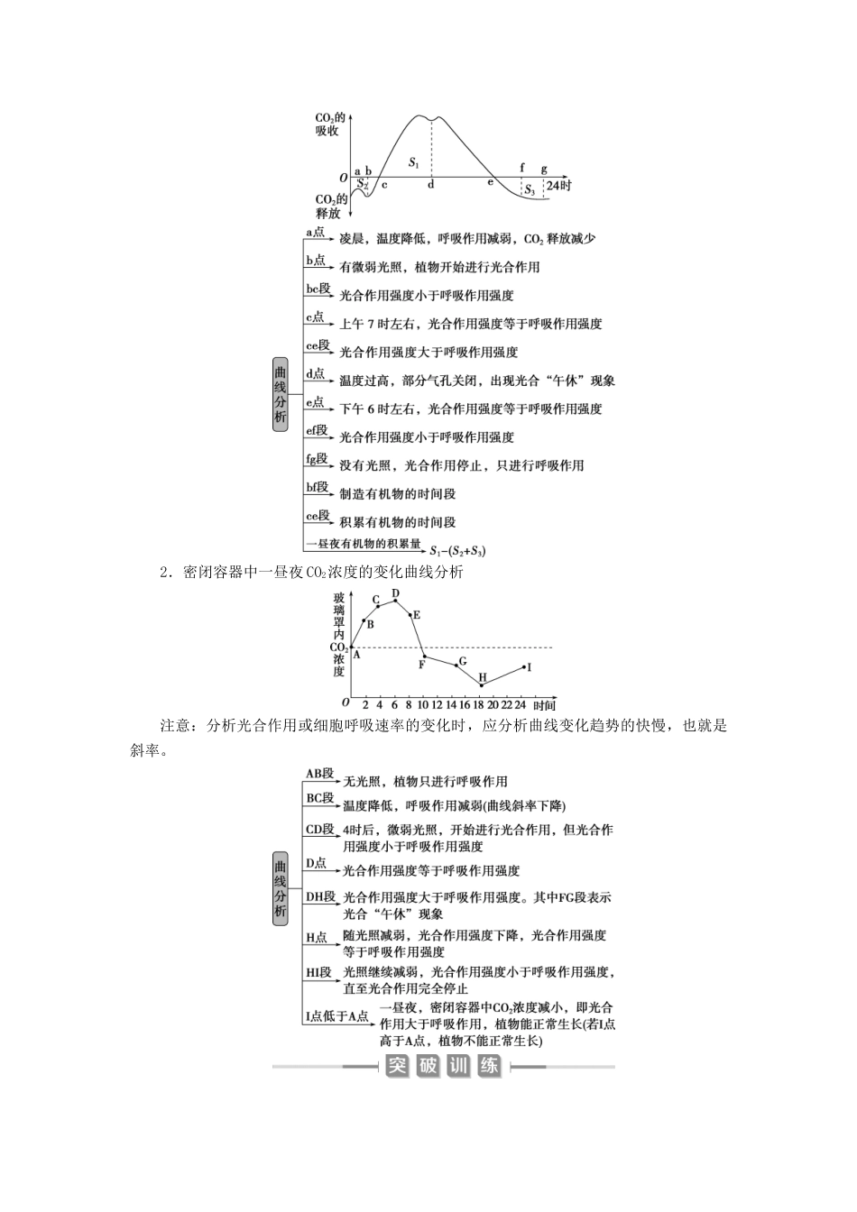 （选考）新高考生物一轮复习 加强提升课（1） 光合作用与细胞呼吸综合应用学案 新人教版-新人教版高三全册生物学案_第3页