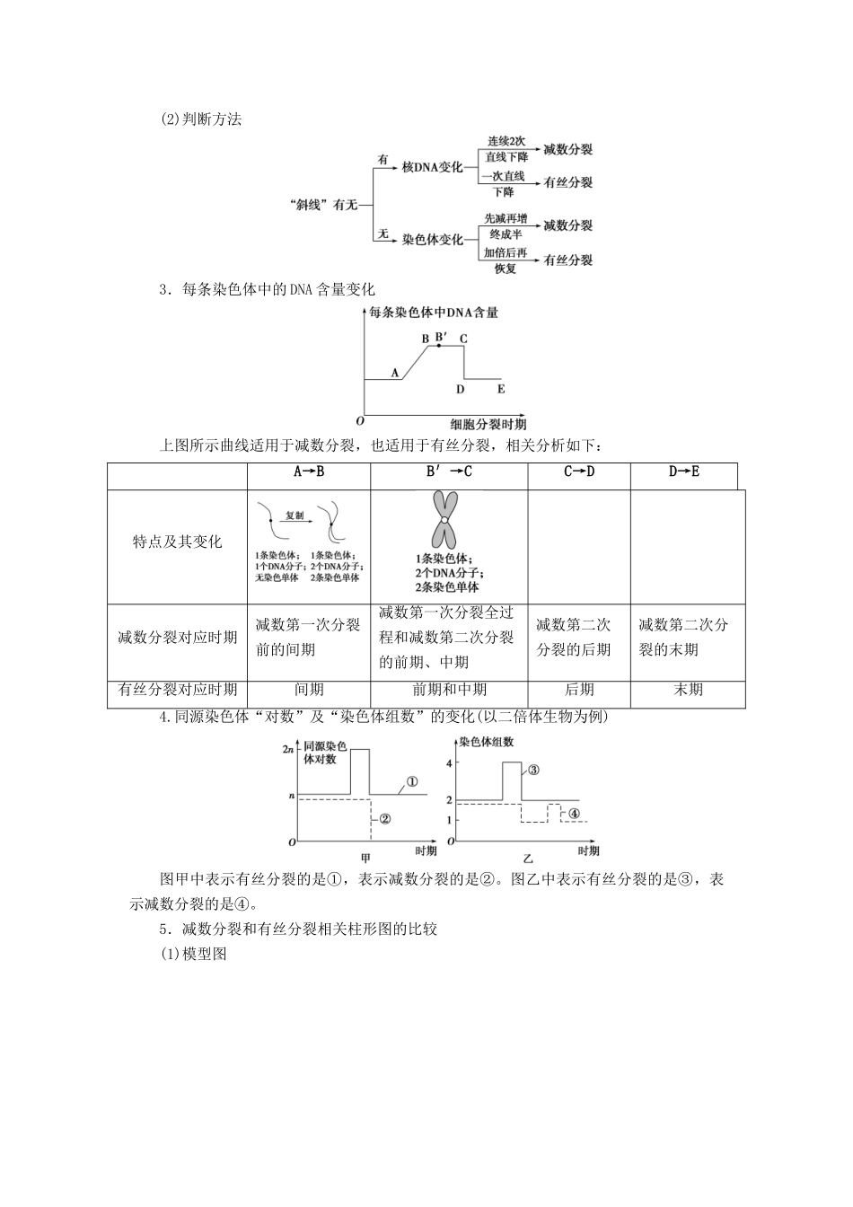 （选考）新高考生物一轮复习 加强提升课（3） 减数分裂与有丝分裂、可遗传变异、DNA复制的关系学案 新人教版-新人教版高三全册生物学案_第2页