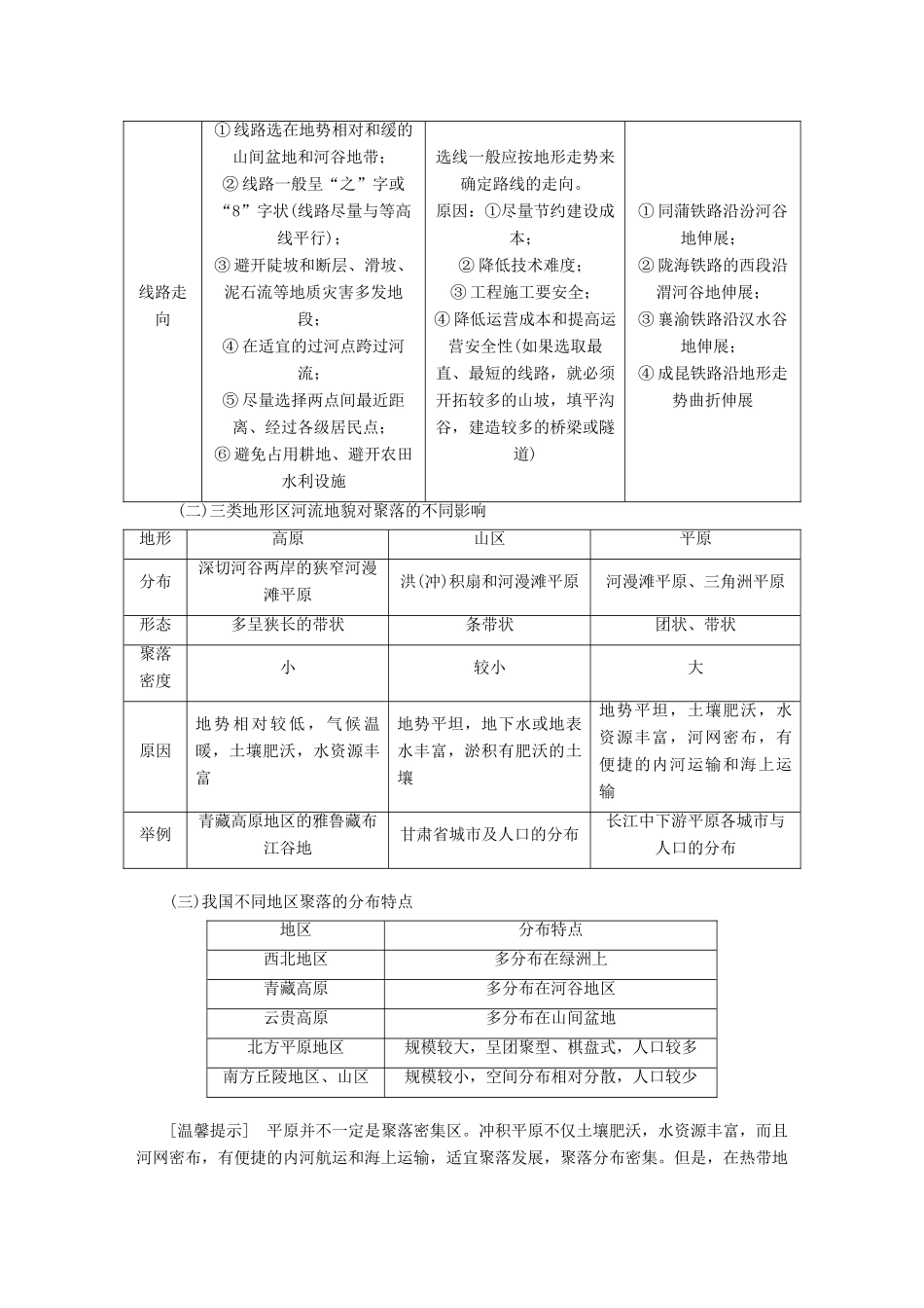 （通用版）高考地理一轮复习 第二部分 自然地理 第六章 自然环境对人类活动的影响学案-人教版高三全册地理学案_第3页
