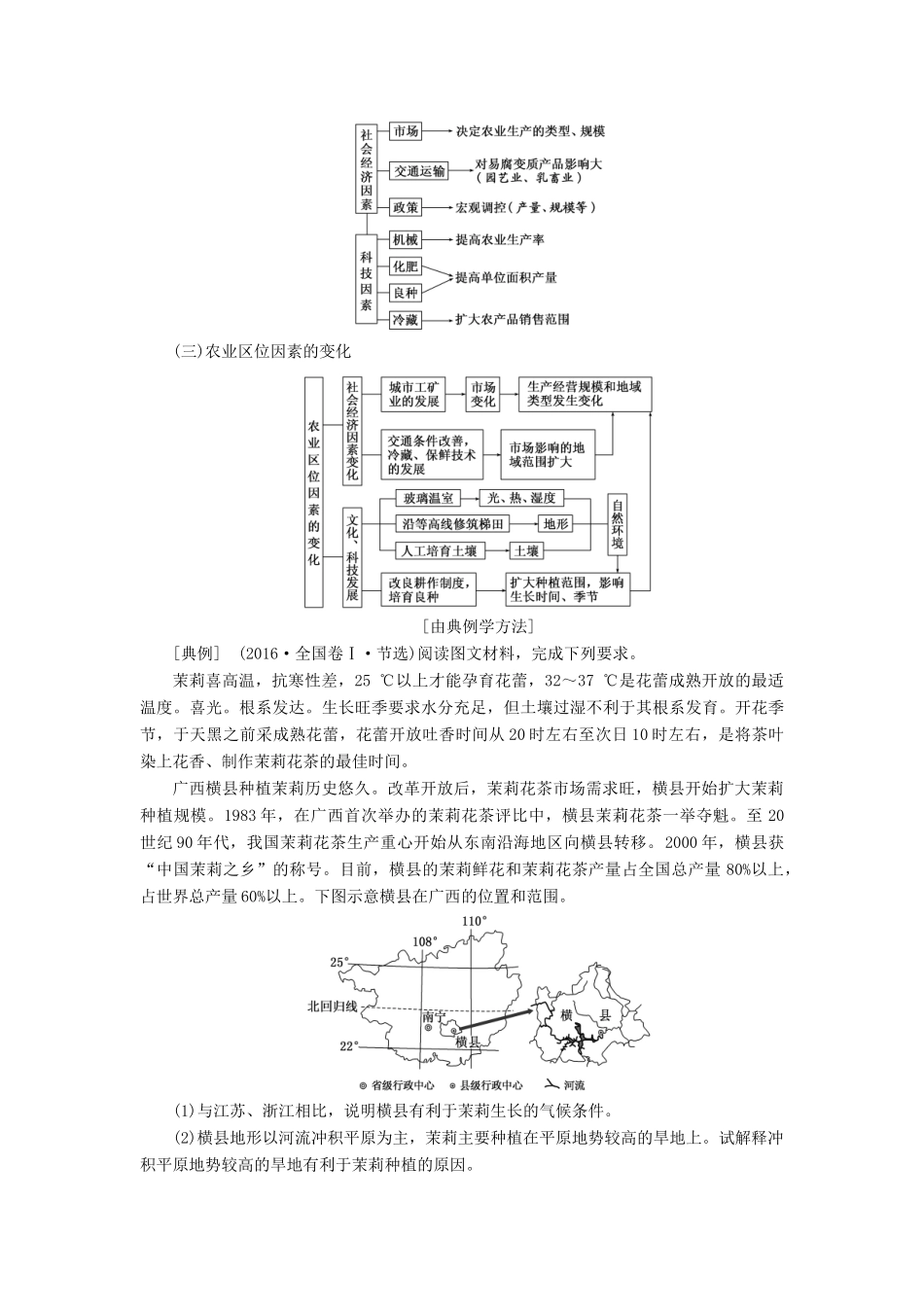 （通用版）高考地理一轮复习 第三部分 人文地理 第三章 农业与地理环境学案-人教版高三全册地理学案_第3页