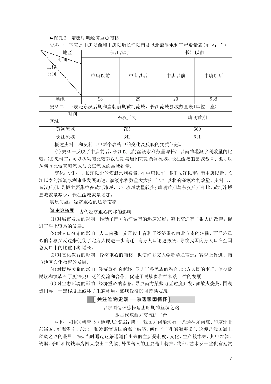 （通史版）高考历史一轮复习 第1部分 第3单元 中华文明的繁荣与成熟 第6讲 隋唐、宋元时期农耕经济的发展与繁荣教学案-人教版高三全册历史教学案_第3页