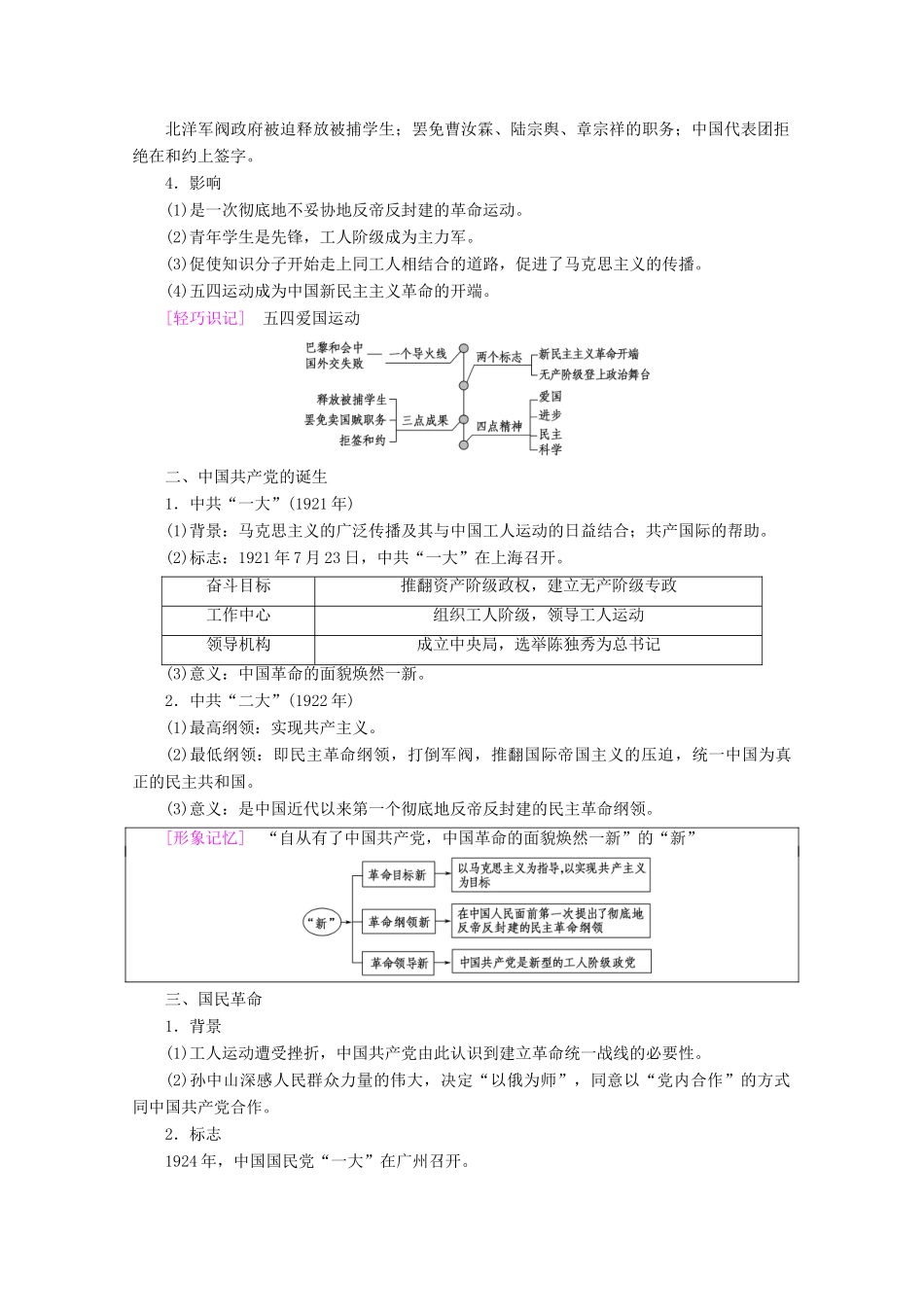 （通史版）高考历史一轮复习 第2部分 第五单元 民国时期 第10讲 新民主主义革命的崛起和国共的十年对峙教学案（含解析）新人教版-新人教版高三全册历史教学案_第2页